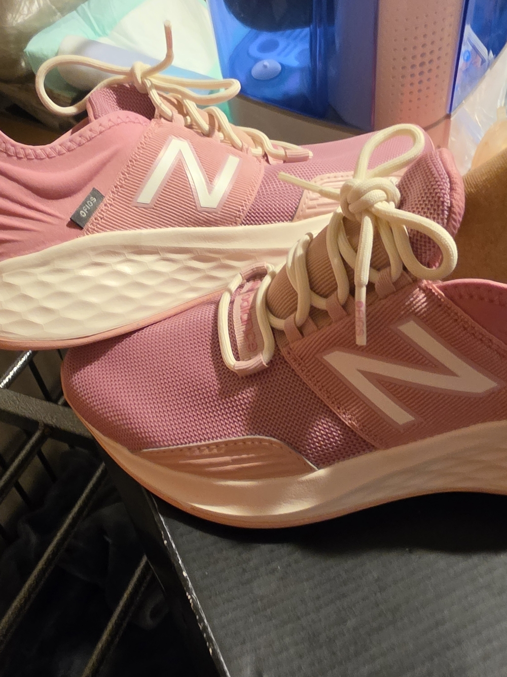 Figs Chalk Pink New Balance Women's Rose Pink Athletic Sneakers